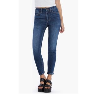 HOB Hint of Blu High Rise Ankle Skinny Jeans, Size 26 New with Tag